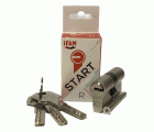 CILINDRO START R STR3030N KA01 - 30 x 30 - LLAVES IGUALES - EMBRAGUE SIMPLE - LEVA LARGA - NÍQUEL